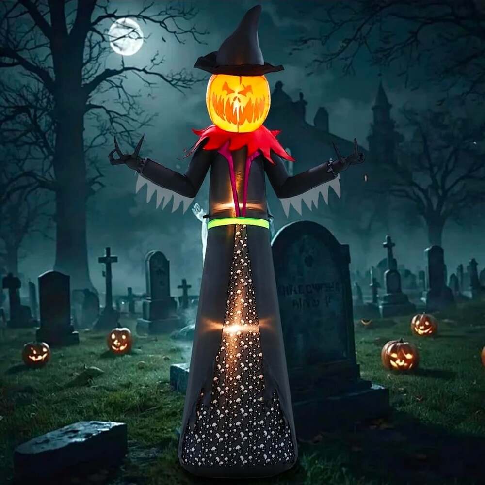 9.12FT Halloween Inflatables Outdoor Decorations Giant Pumpkin